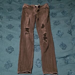 Distressed Black Skinny Jeans